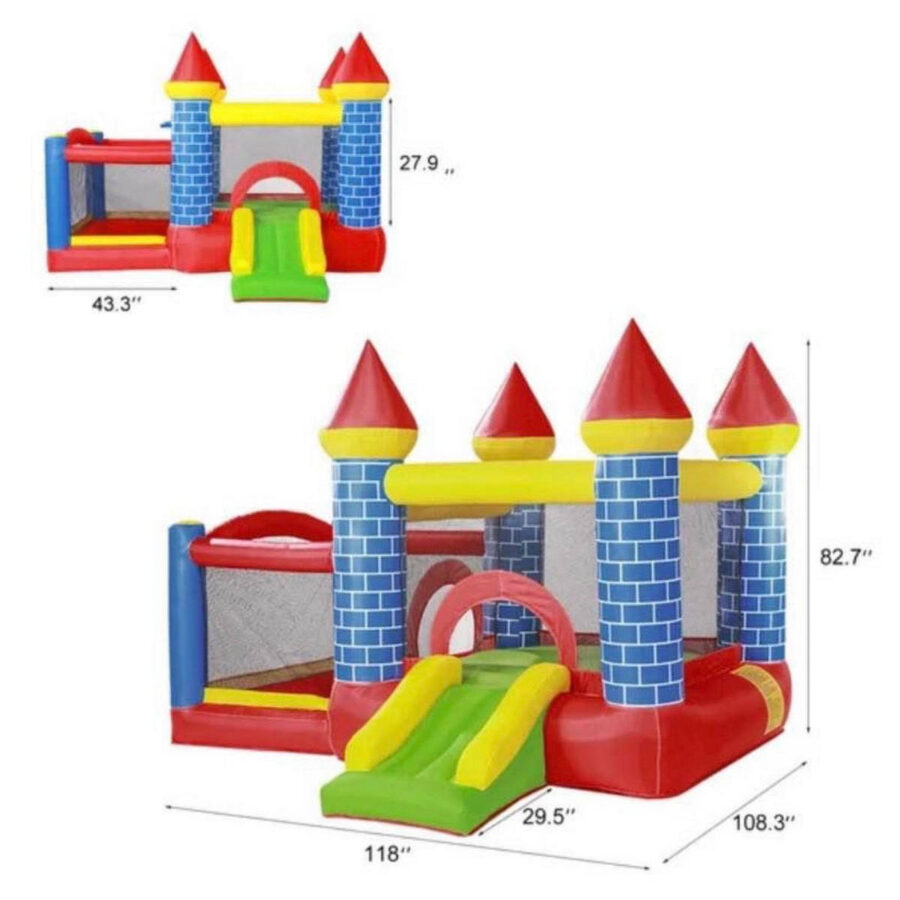 Bouncing Castle, Red/Blue/Yellow - Image 2