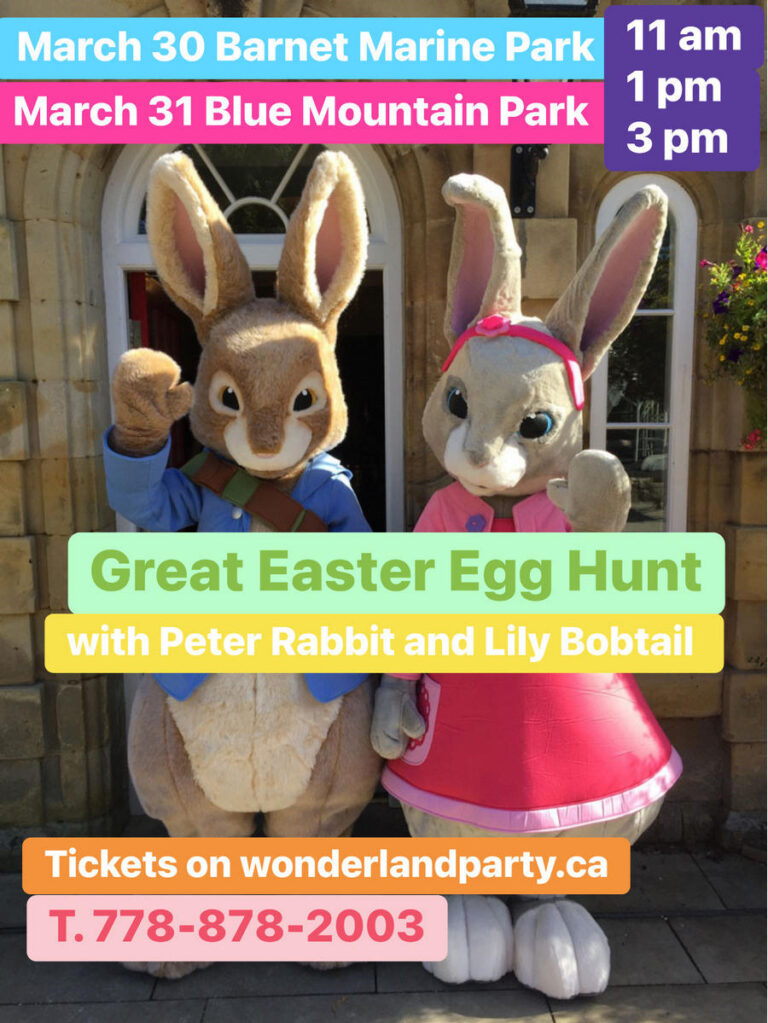 Great Egg Hunt with Peter Rabbit and Bobtail Rabbit - Wonderland Party ...